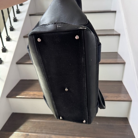 Coach Men Black Bleecker Canvas Leather City Tote 70963 Weekend Weekender Legacy - Picture 7 of 10